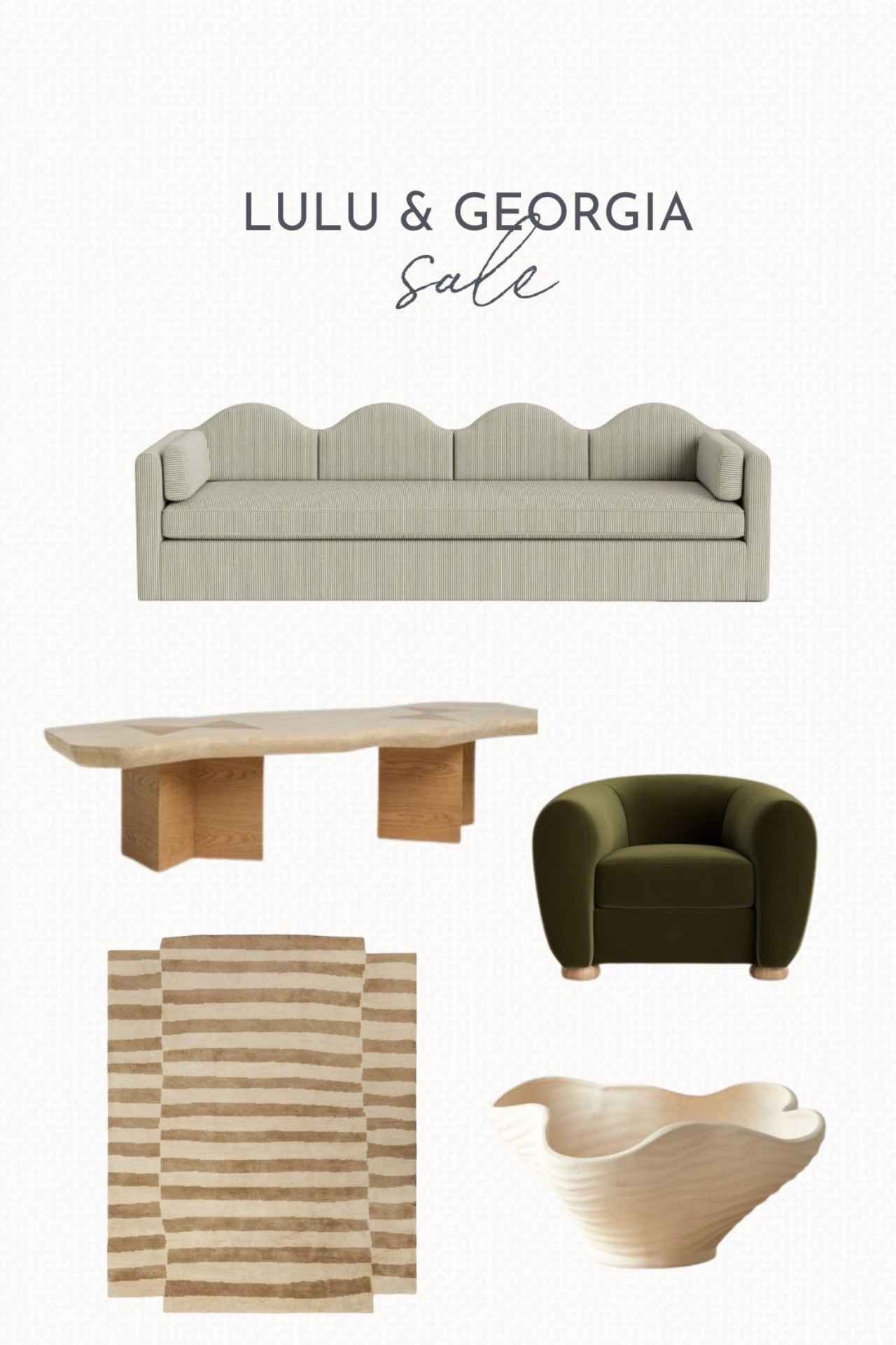 Sharing a few beautiful pieces from Lulu & Georgia today 🤍
The Sarah Sherman Samuel collection is truly special - so many unique, timeless designs. Everything is up to 30% off!

#LTKSaleAlert #LTKHome #LTKCyberWeek