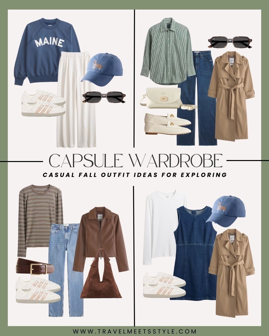 On the blog >> How to create the ultimate fall travel capsule wardrobe, including casual fall outfit ideas for exploring. Head to Travelmeetsstyle.com to read the full post! 

Fall outfits, casual fall outfits, fall capsule wardrobe, travel outfits 

#LTKFindsUnder100 #LTKStyleTip #LTKTravel