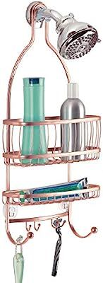 iDesign York Metal Wire Hanging Shower Caddy, Extra Wide Space for Shampoo, Conditioner, and Soap... | Amazon (US)