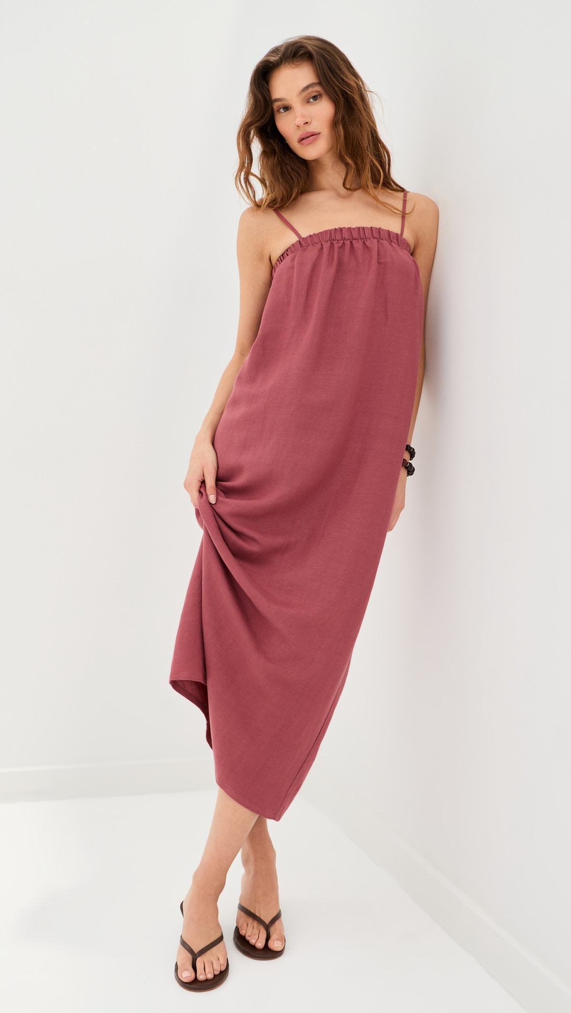 LE BOP Camille Maxi Dress Warm Olive XXL | Shopbop