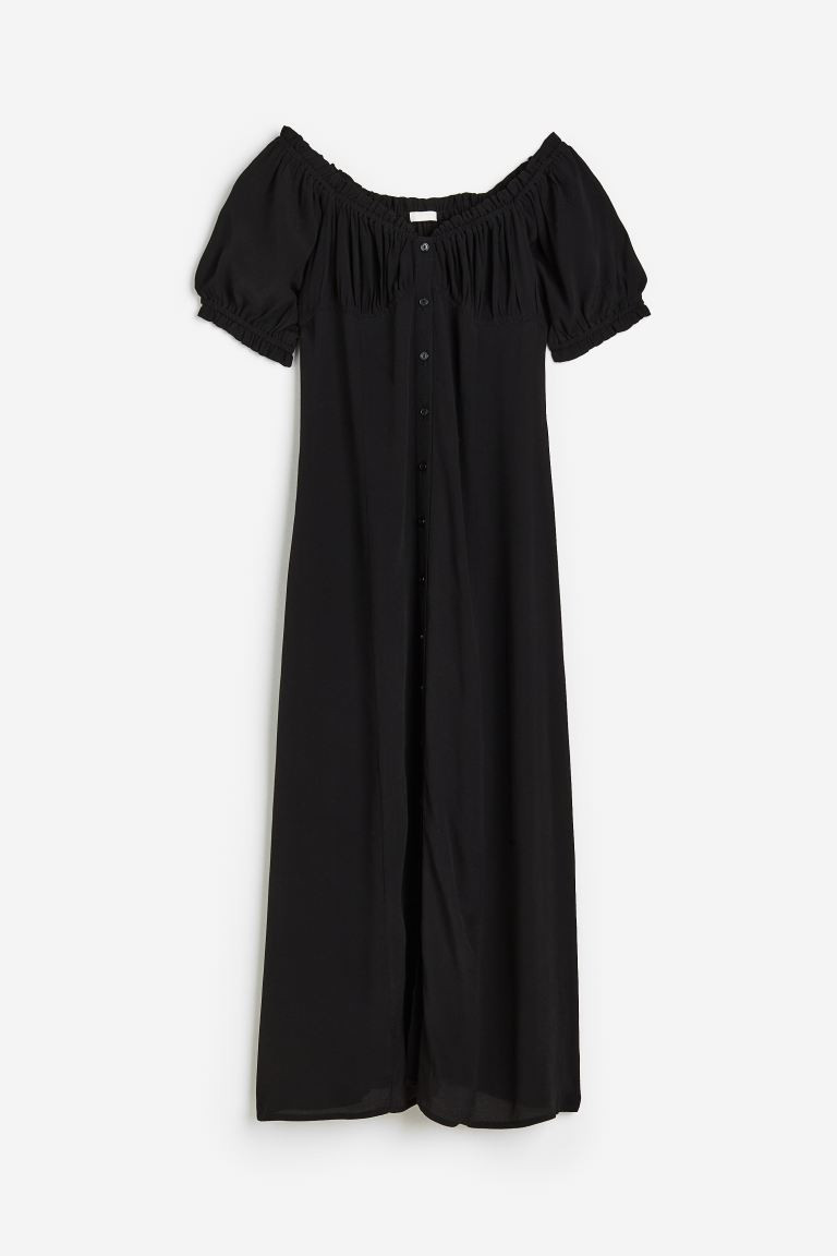 Crêped Off-the-shoulder Dress | H&M (US + CA)