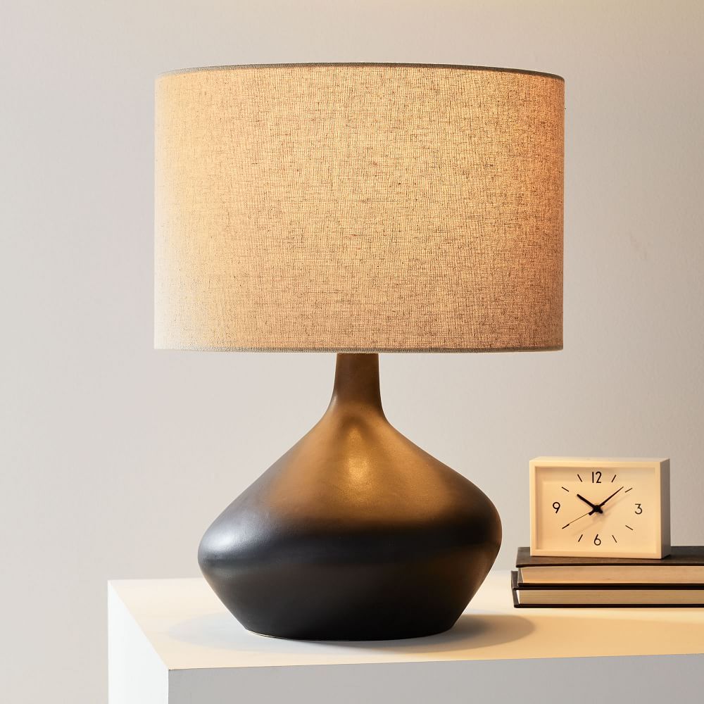 Asymmetry Ceramic Table Lamp - Small | West Elm (US)
