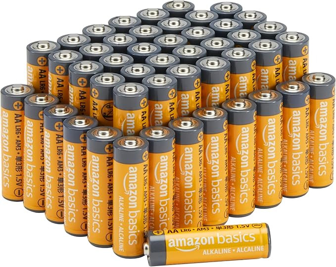 Amazon Basics 48-Pack AA Alkaline High-Performance Batteries, 1.5 Volt, 10-Year Shelf Life | Amazon (US)