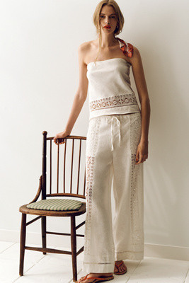 By Anthropologie Linen Blend Tube Top | Anthropologie (US)