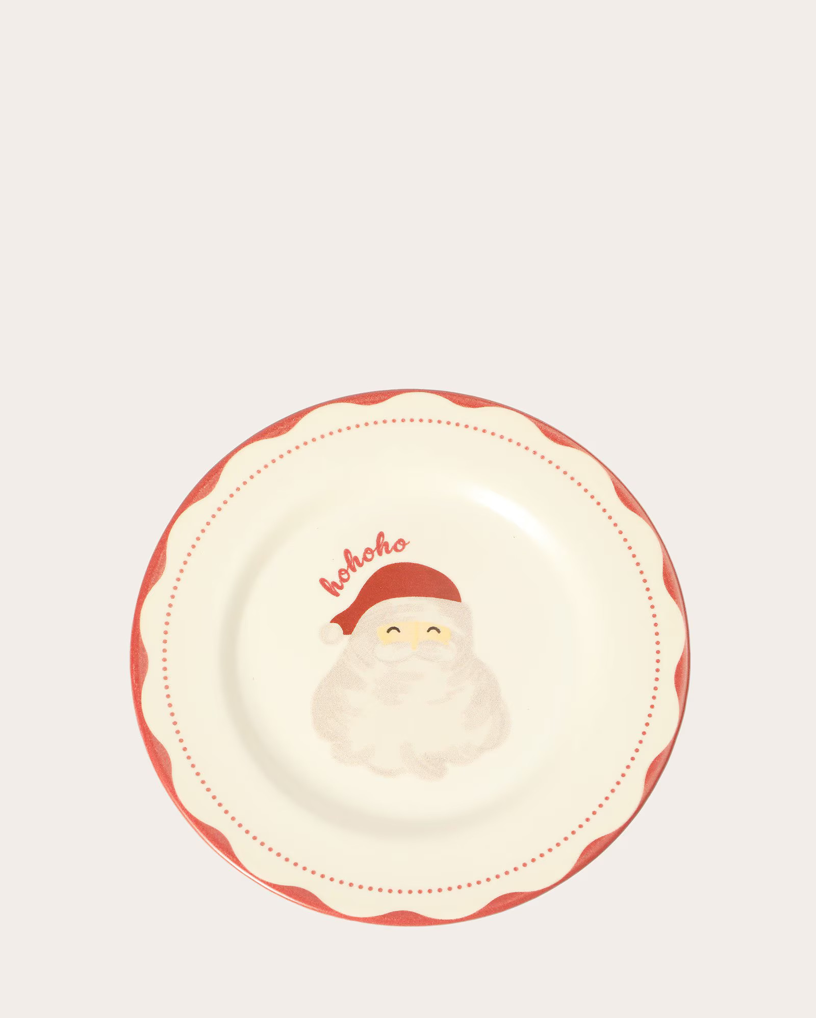 Prato de sobremesa natalino hohoho 21cm - branco | Casa Riachuelo | Riachuelo (BR)