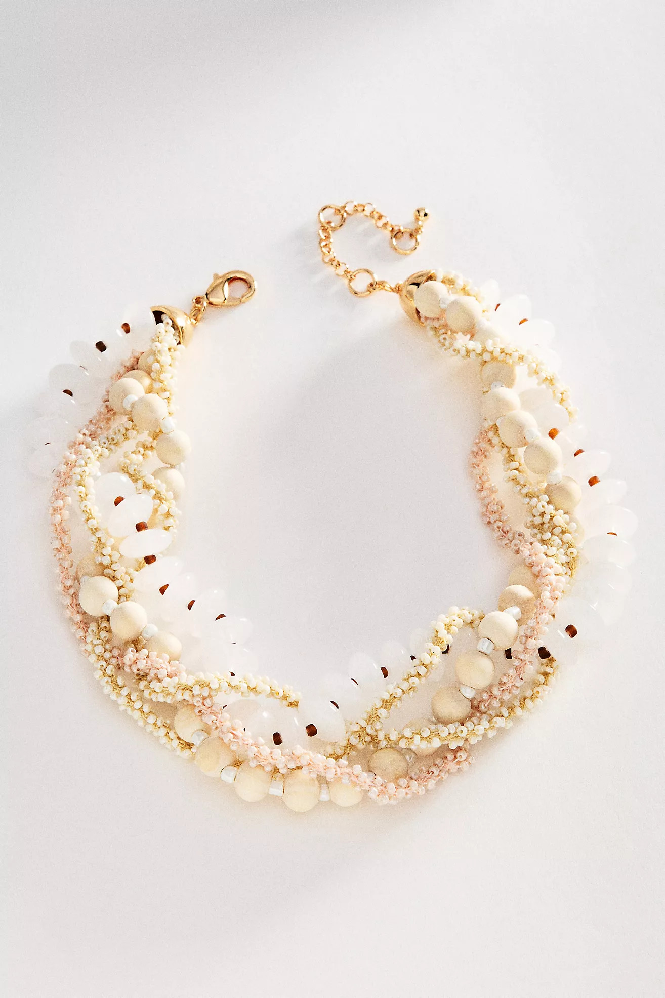 By Anthropologie Layered Bead Cluster Necklace | Anthropologie (US)