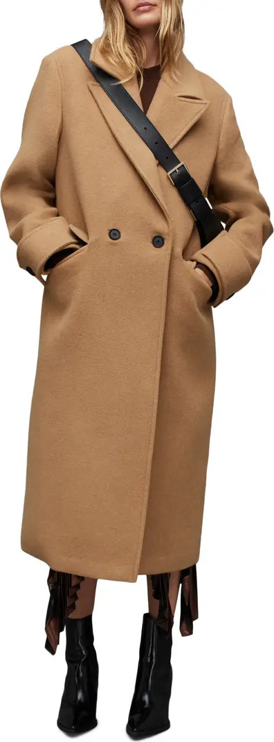 AllSaints Mabel Longline Coat | Nordstrom | Nordstrom