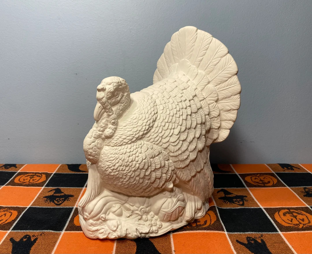 Large Kimple Turkey Unpainted Ceramic Bisque - Etsy | Etsy (US)