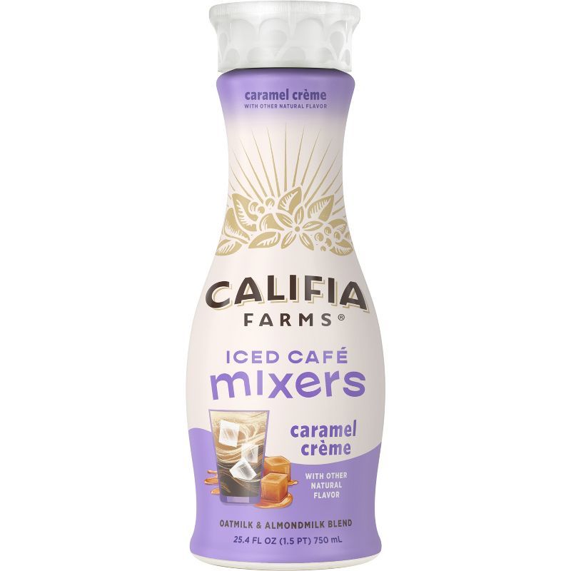 Califia Farms Caramel Crème Iced Café Mixer Coffee Creamer - 25.4 fl oz | Target