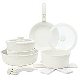 CAROTE 11pcs Pots and Pans Set, Nonstick Cookware Detachable/Removable Handle, Induction RV Kitch... | Amazon (US)