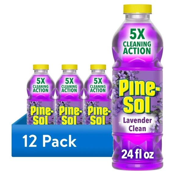 (12 pack) Pine-Sol Multi-Surface Floor Cleaner, Lavender Clean, 24 Fluid Ounces - Walmart.com | Walmart (US)