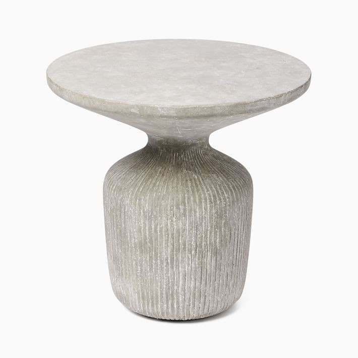 Tambor Outdoor Round Side Table (21") | West Elm (US)