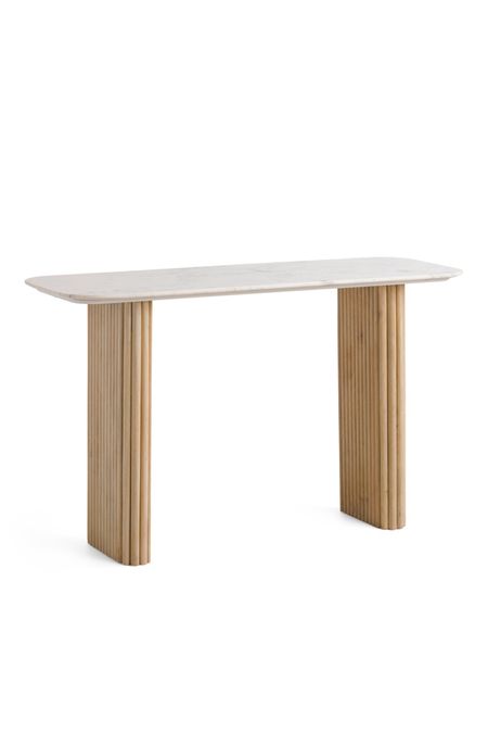 Marble console table. Marble and wood console table 

#LTKSeasonal #LTKsalealert #LTKU