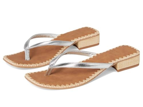 Dolce Vita Women's, Barty Silver Metallic Leather, 9, Medium | Amazon (US)