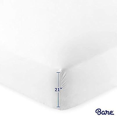 Bare Home Fitted Bottom Sheet - Premium 1800 Ultra-Soft Wrinkle Resistant Microfiber, Hypoallerge... | Amazon (US)