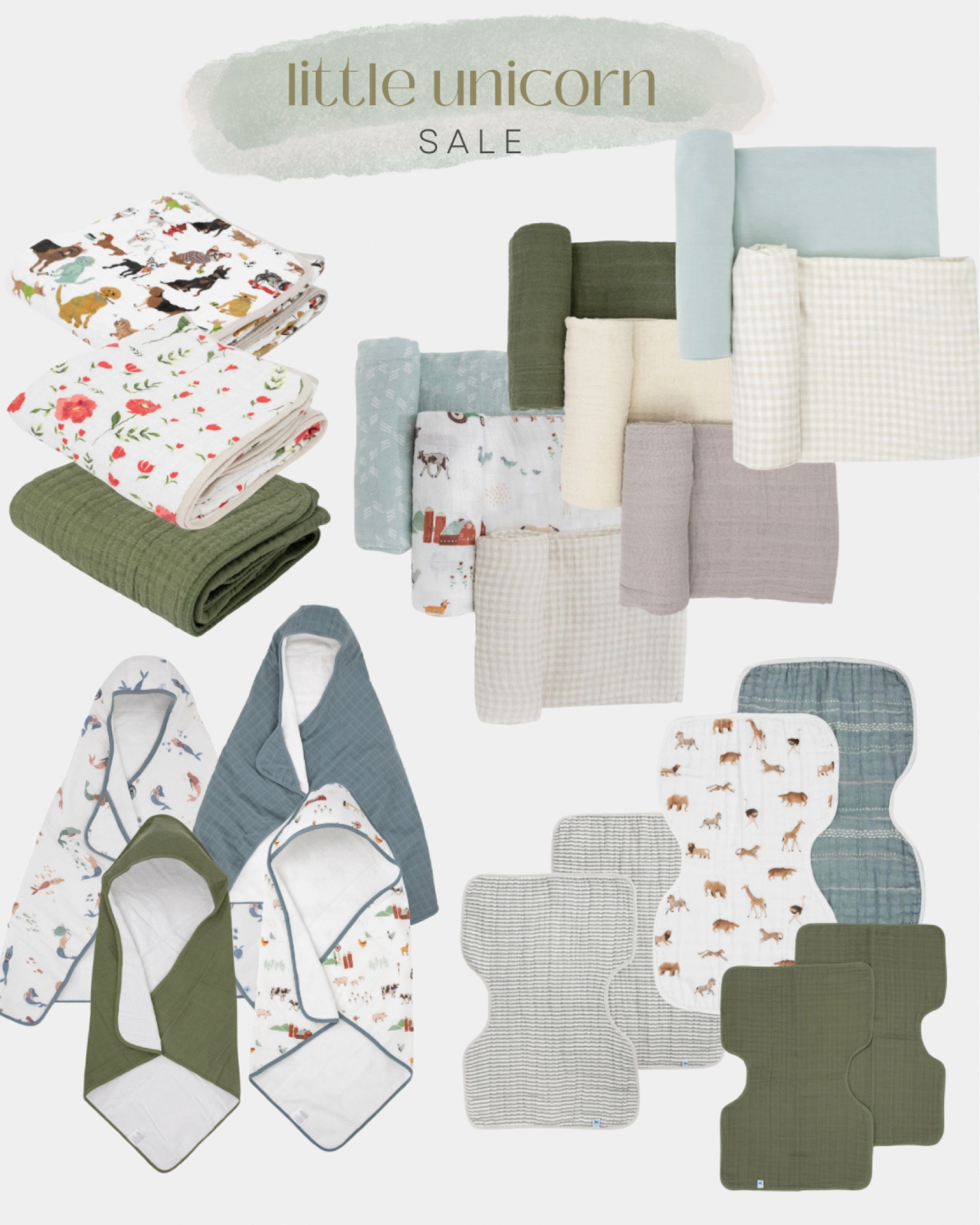 Little Unicorn Black Friday sale - load your carts for 30% off! All our fave hooded towels for babies and toddlers! we also love the burp cloths and quilts - everything comes in the cutest patterns! So many baby favorites 😍

Newborn essentials, baby essentials, bath time 

#LTKCyberWeek #LTKkids #LTKbaby