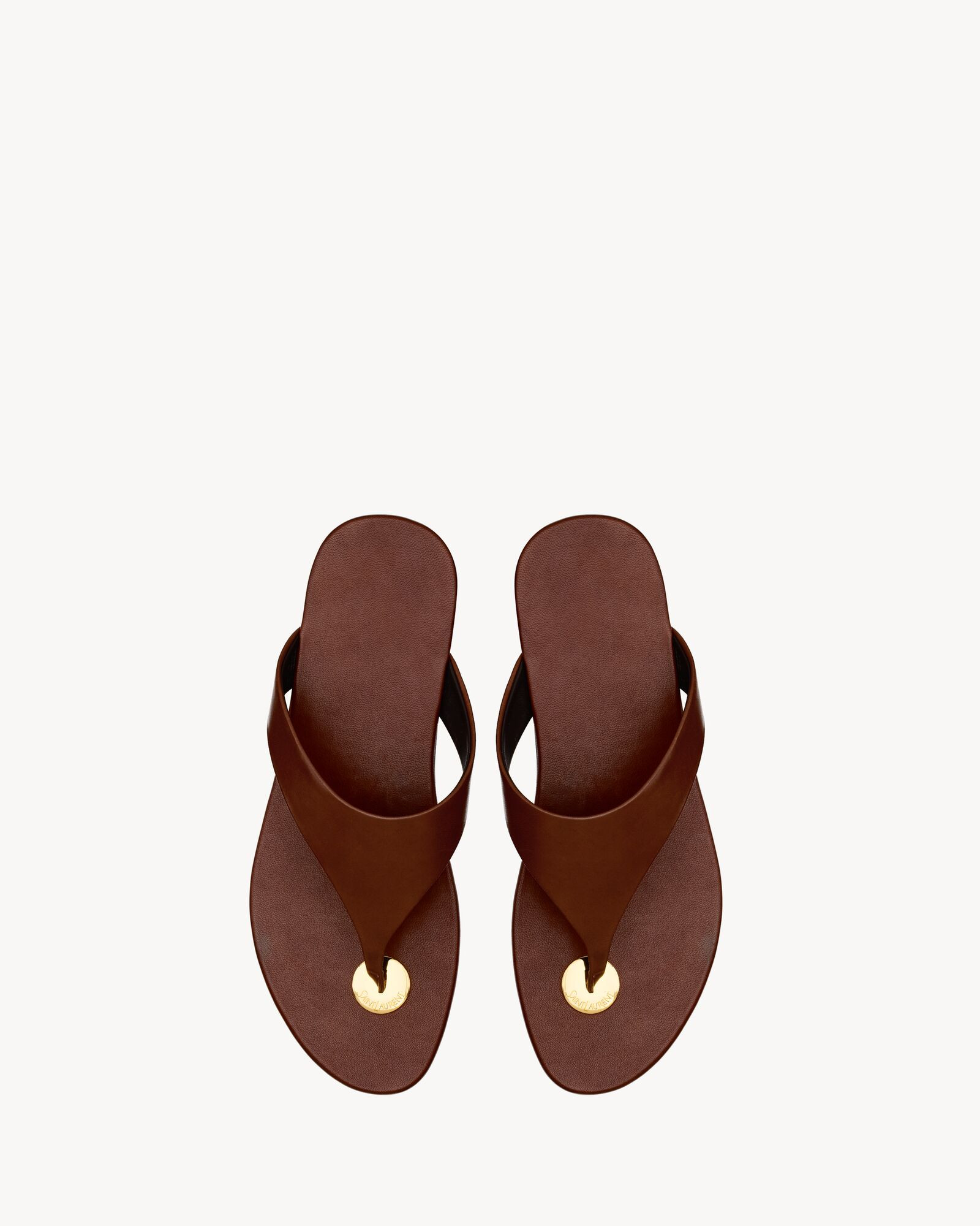 kouros slides in smooth leather | Saint Laurent Inc. (Global)