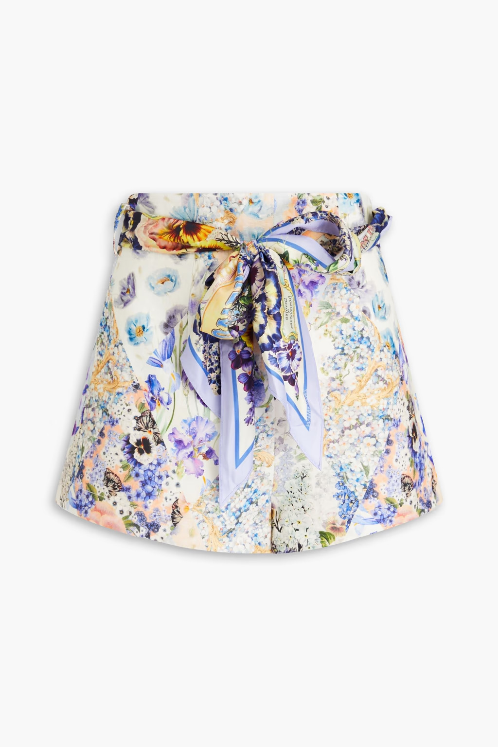 Shorts aus Leinen-Canvas mit floralem Print | The Outnet (UK and Europe)