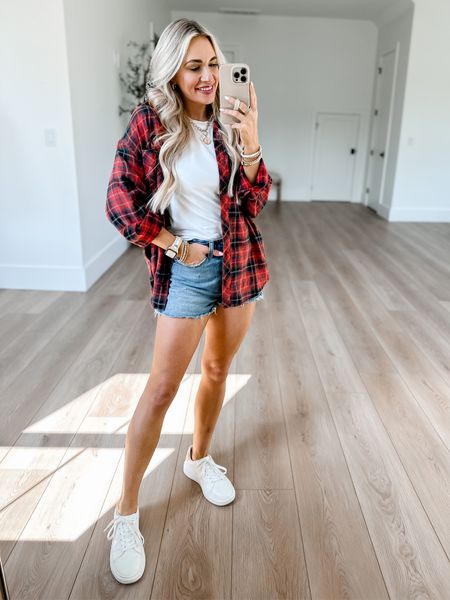 Pre-fall outfit // wearing an xs in target flannel, small in tee, and 25 in shorts. All run tts. Walmart Sneakers are so comfy and only $19! //





White sneakers. Fall look. Fall fashion. Fall style. Fall flannel. Red flannel. Comfy sneakers  

#LTKstyletip #LTKU #LTKshoecrush