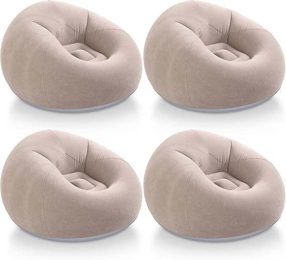 Inflatable Bean Bag Chairs Outdoor Blow up Camping Chairs Inflatable Lazy Sofa Folding Portable B... | Amazon (US)