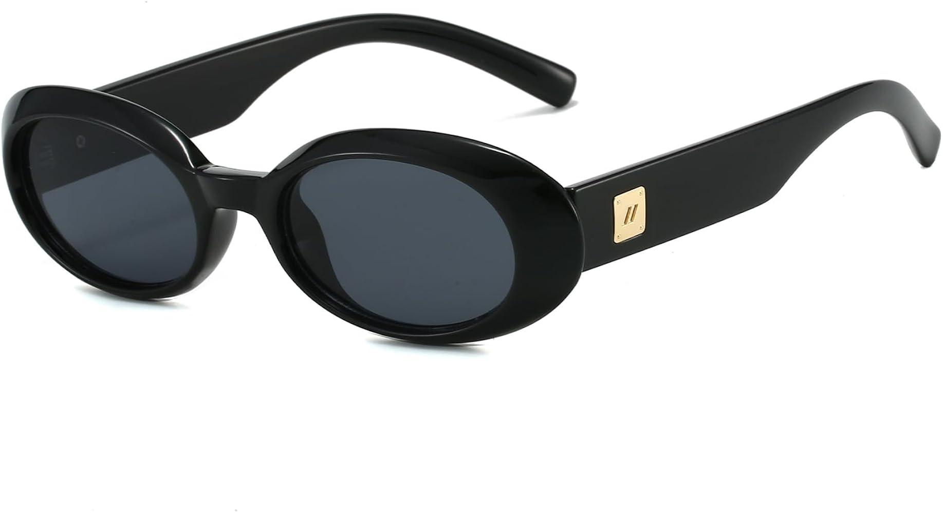 Retro Oval Sunglasses for Women 90s Classic Shades Vintage Fashion Womens Sun Glasses | Amazon (US)