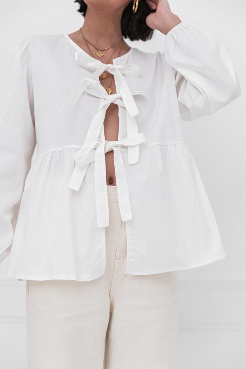 MÉG Blouse À Nouer Recto Verso | Pretty Wire