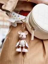 Mickey Mouse Disney Bag Charm - Neutral Colorblock | BaubleBar (US)
