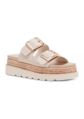 Madden Girl Women's Mythical 2 Band Flatform Sandals, 8M | Belk