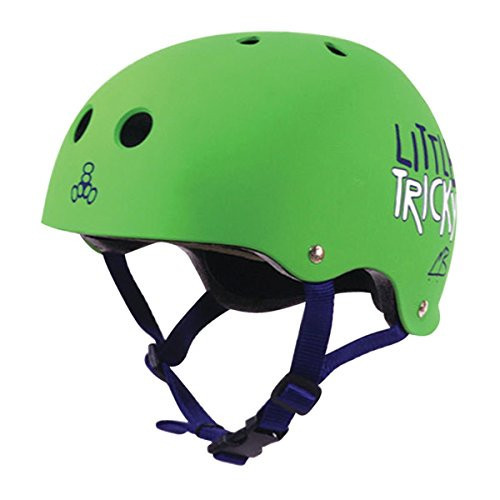 Triple Eight 3903 Little Tricky Dual Certified Sweatsaver Kids Skateboard and Bike Helmet, Green Glossy, YOUTH | Amazon (US)