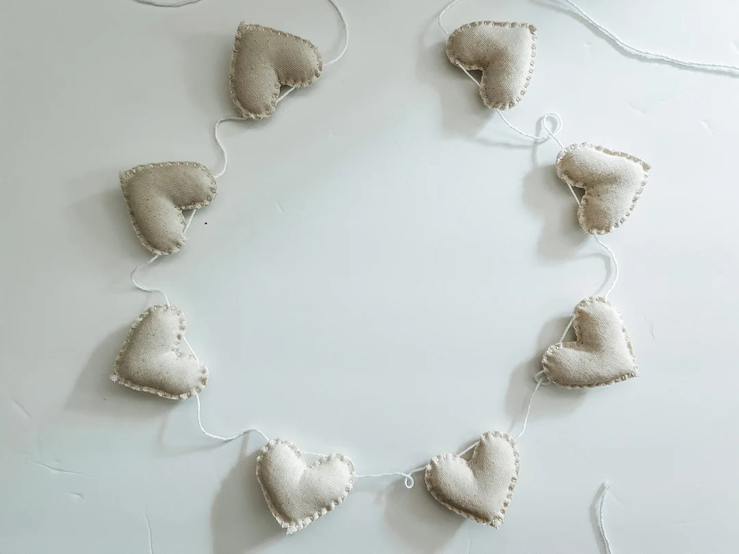 Valentines Hearts Garland//pompom Garland•felt Banner•walldecor•party Decor•babyshower•... | Etsy (US)