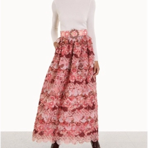 Zimmermann Concert Scalloped Maxi Skirt-No Belt | Poshmark