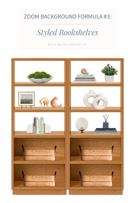 Want to create a pretty background for your Zoom calls? I’ve designed three REAL formulas for you to cut and paste for your home office!

Formula #3: styled bookshelves

See my other posts for the other two ideas and get all the sources here on LTK!

#LTKhome