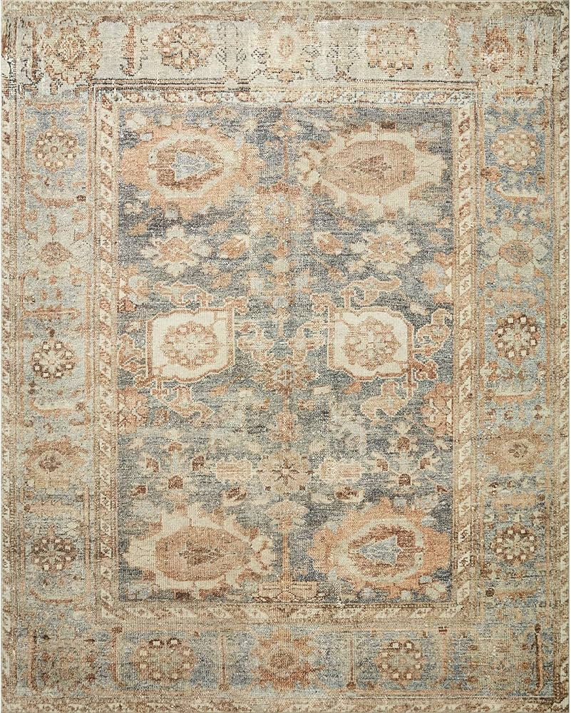Loloi II Margot Collection MAT-03 Ocean / Spice 2'-6" x 9'-6", .38" Thick Runner Rug feat.CloudPi... | Amazon (US)