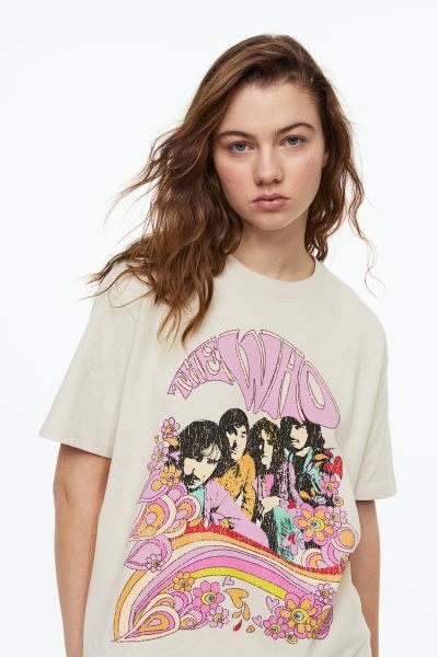 Oversized Printed T-shirt | H&M (US + CA)