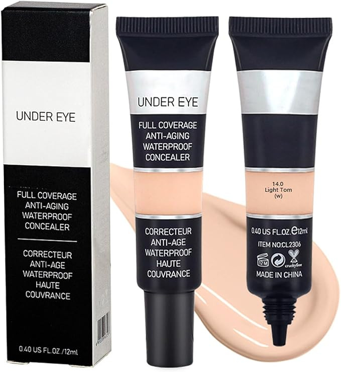 Concealer Full Coverage Under Eye Concealer, Natural Colour Corrector for Dark Circles, Blemish, ... | Amazon (UK)