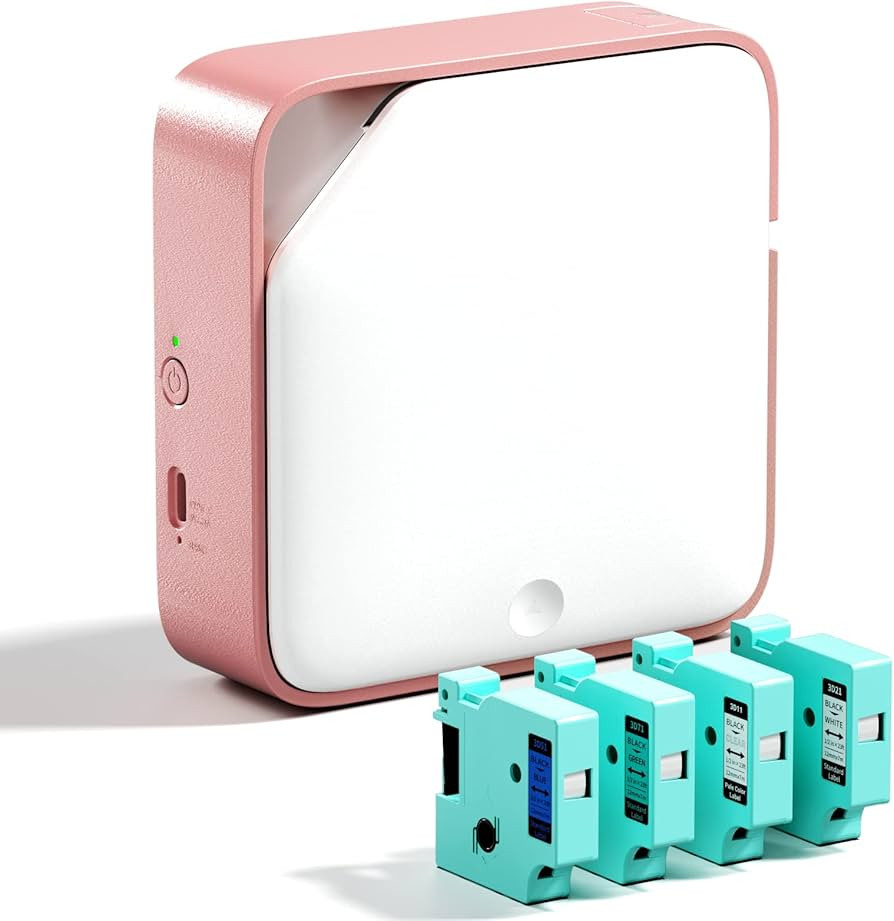 Vixic Label-Maker-Machine-with-Tape D1600 Portable Bluetooth-Label-Printer Wireless Labeler Label... | Amazon (US)