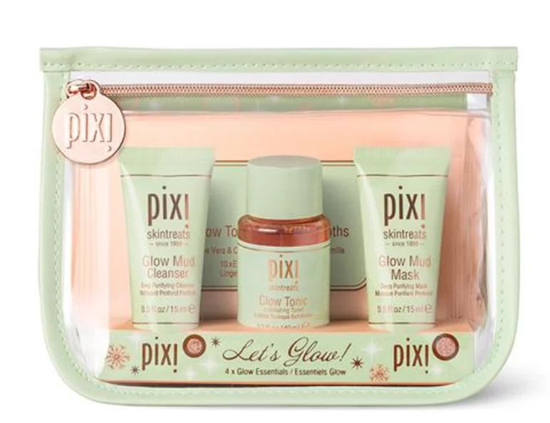 Pixie Let's Glow 4 + Glow Essentials - Mud Cleaner, Glow Tonic, Mud Mask, Cleansing Clothes Trave... | Walmart (US)