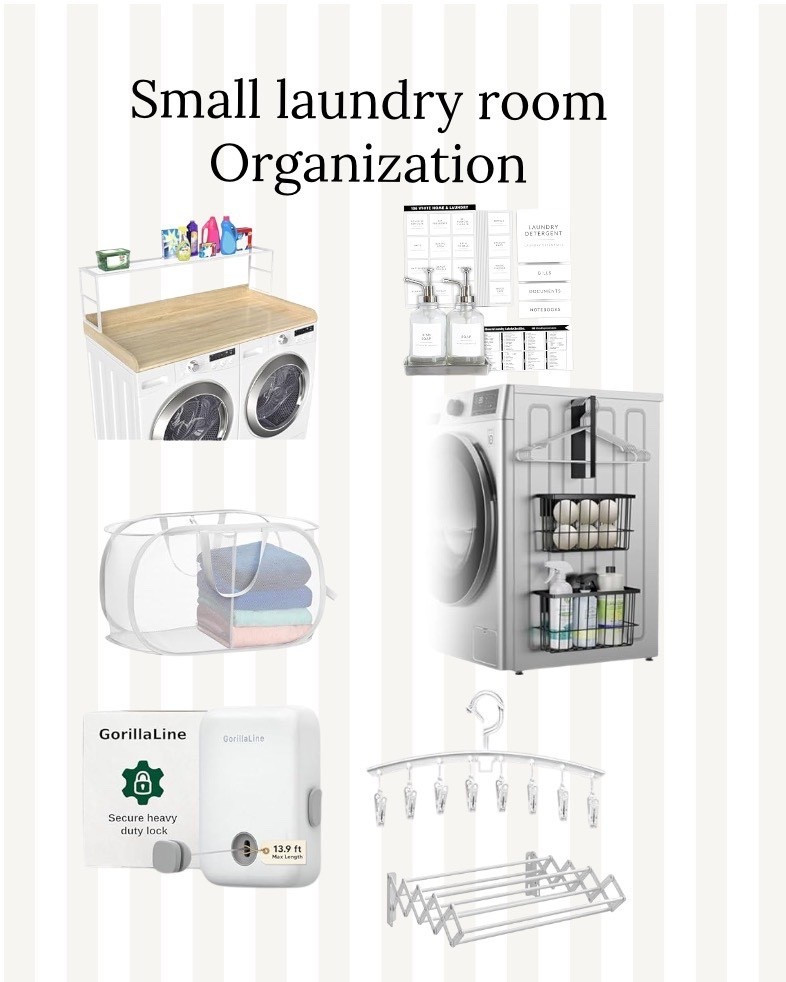 These tools help me maximize the function of a very small laundry room.

#LTKdayinmylife #LTKmomlife #LTKHome