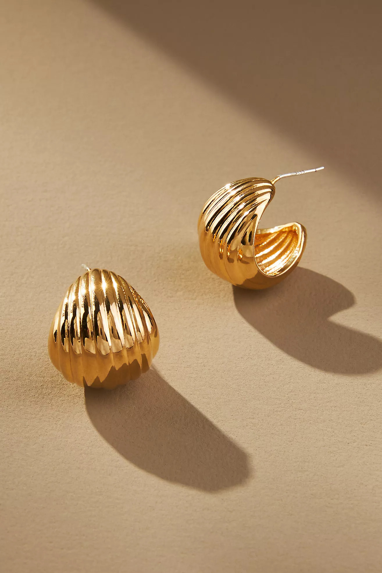 Mini Ribbed Drop Earrings | Anthropologie (US)