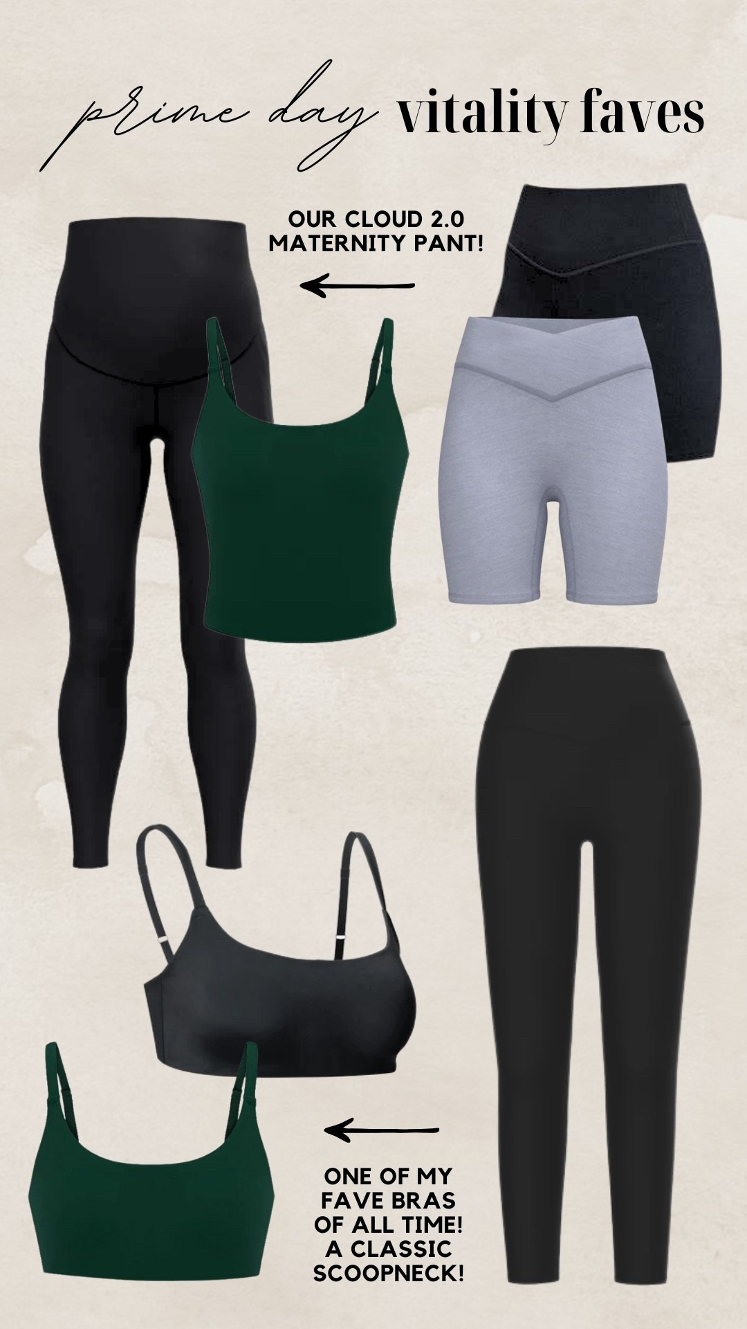 Amazon Prime Day Vitality // Vitality Athleisure // Maternity Leggings // Cloud 2.0 Leggings // Workout Tops // Workout Outfits 

#LTKSaleAlert #LTKActive