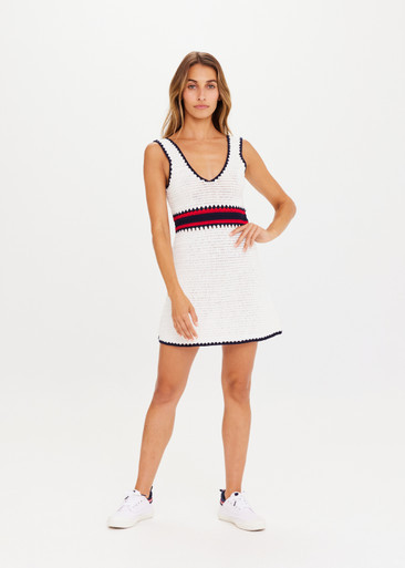 PALMER ELSA MINI DRESS in WHITE | The UPSIDE | THE UPSIDE