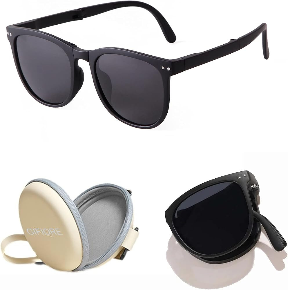 GIFIORE Folding Polarized Sunglasses for Women Men Foldable Driving Anti-glare Sun Glasses with C... | Amazon (US)