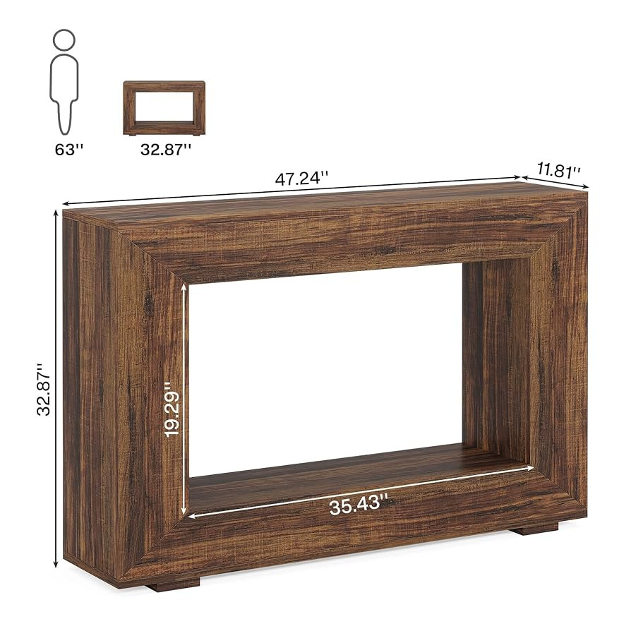 Tribesigns Farmhouse Console Table, 47 Inches Entryway Console Table with Storage, Industrial Hal... | Amazon (US)