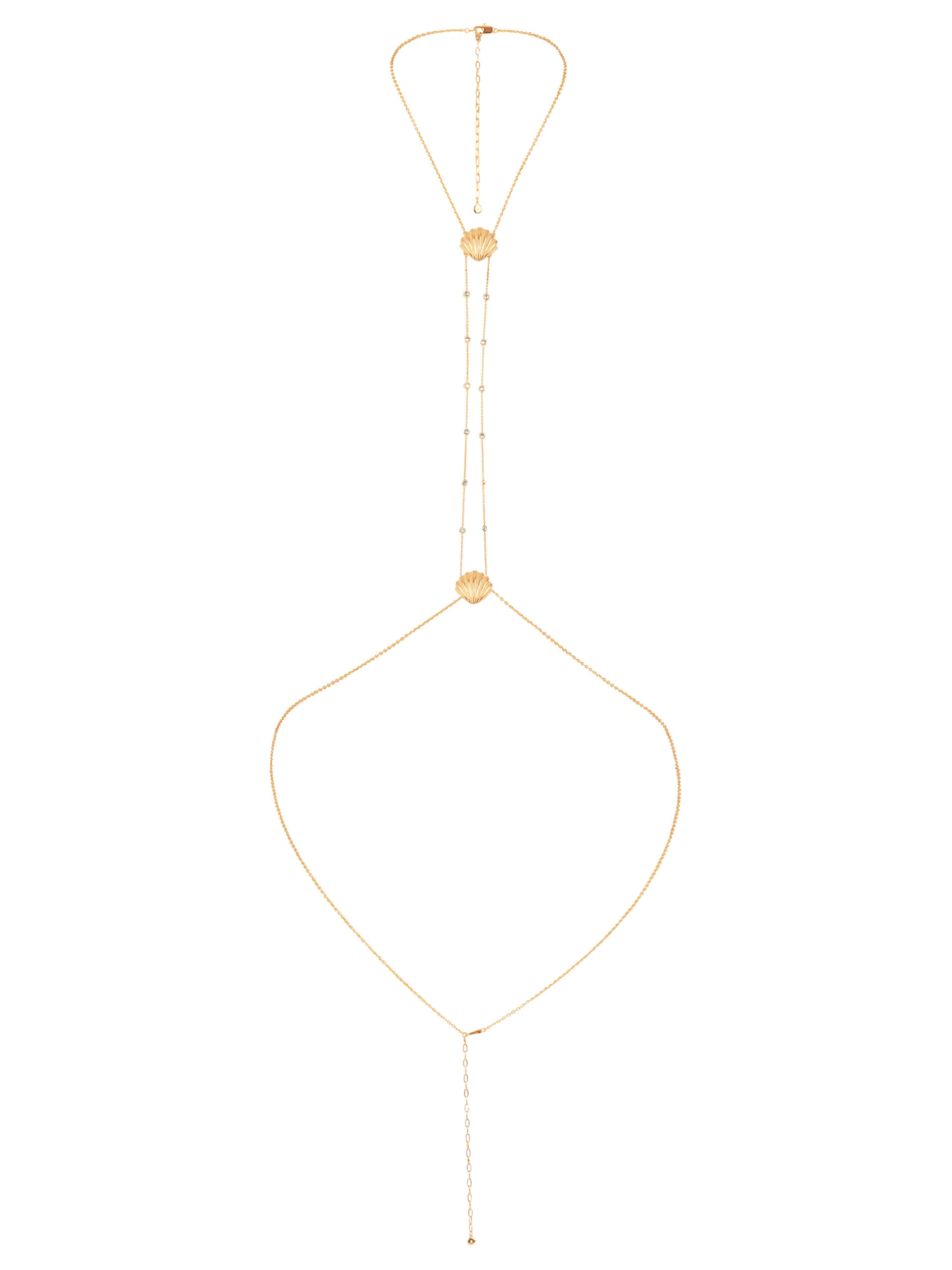 Scallop Shell Body Chain | Ettika