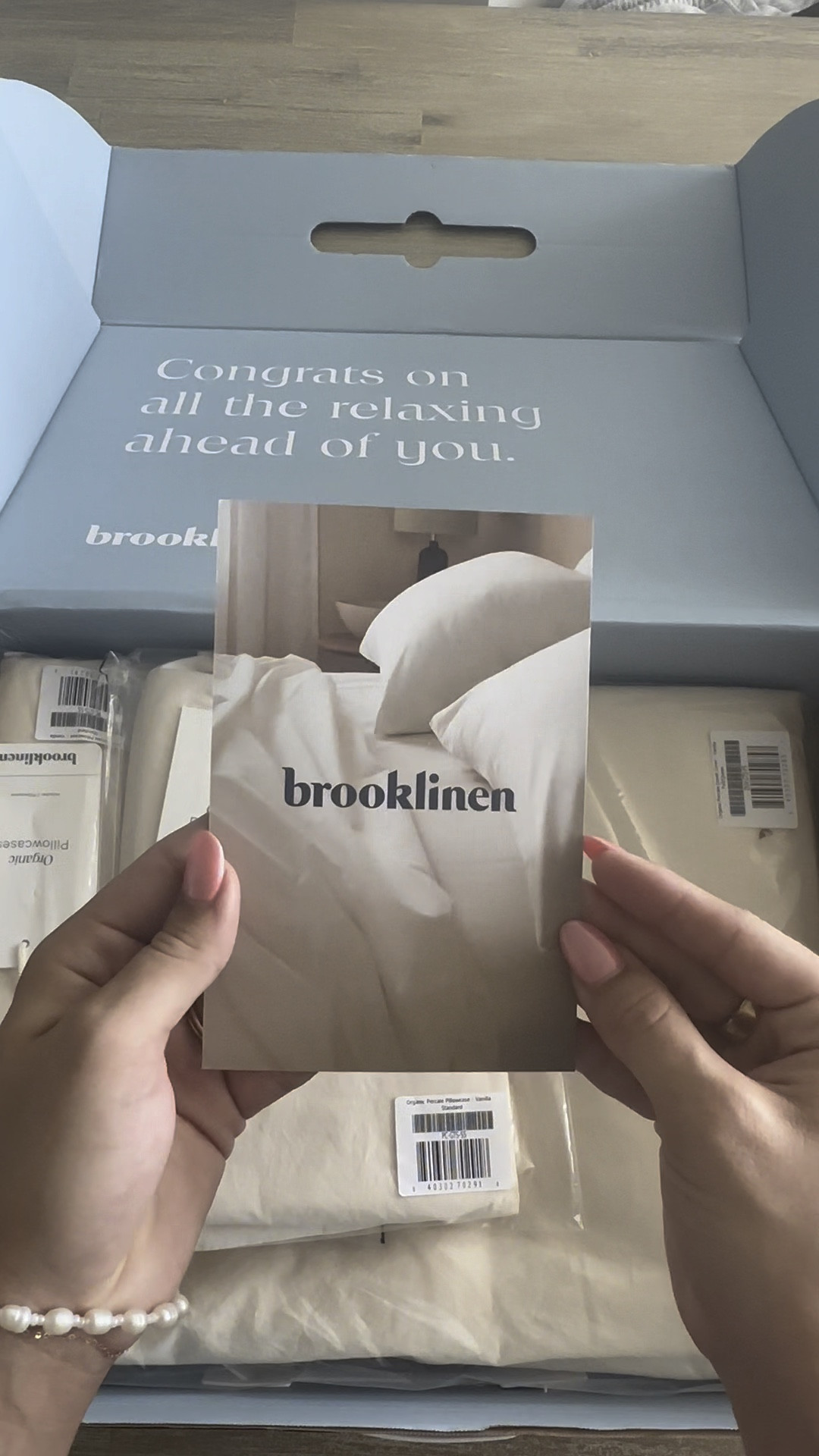 Brooklinen unboxing with the organic hardcore sheet set in shade vanilla 

#LTKVideo #LTKHome #LTKSeasonal