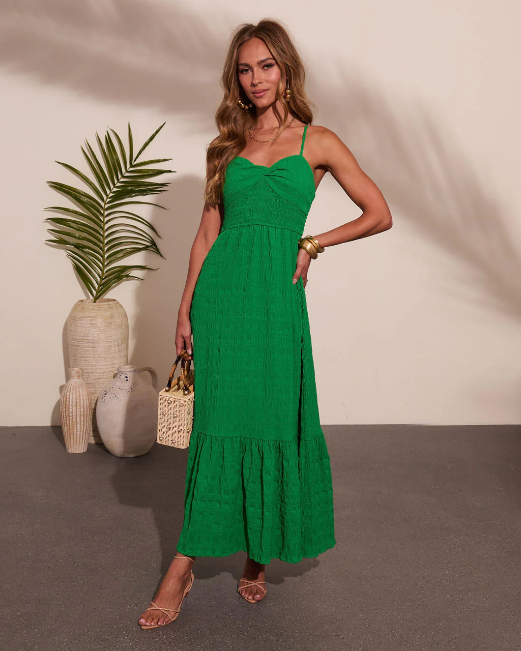 Island Ease Smocked Maxi Dress | VICI