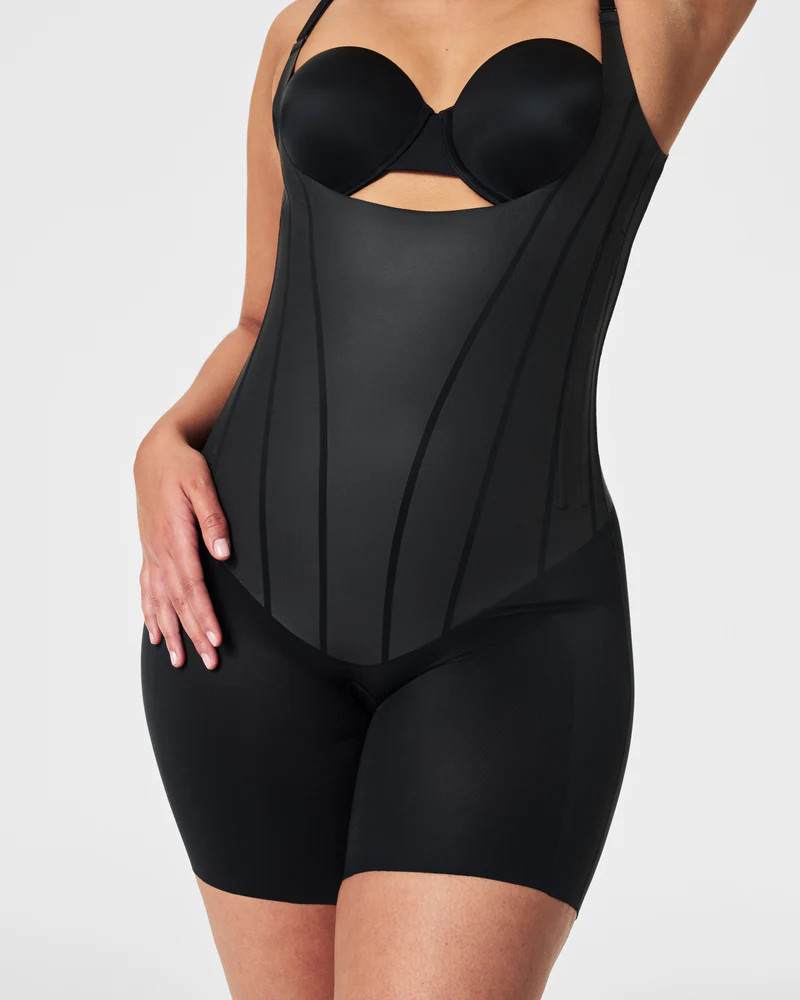 SPANXsculpt™ TotalContour Open-Bust Mid-Thigh Bodysuit | Spanx