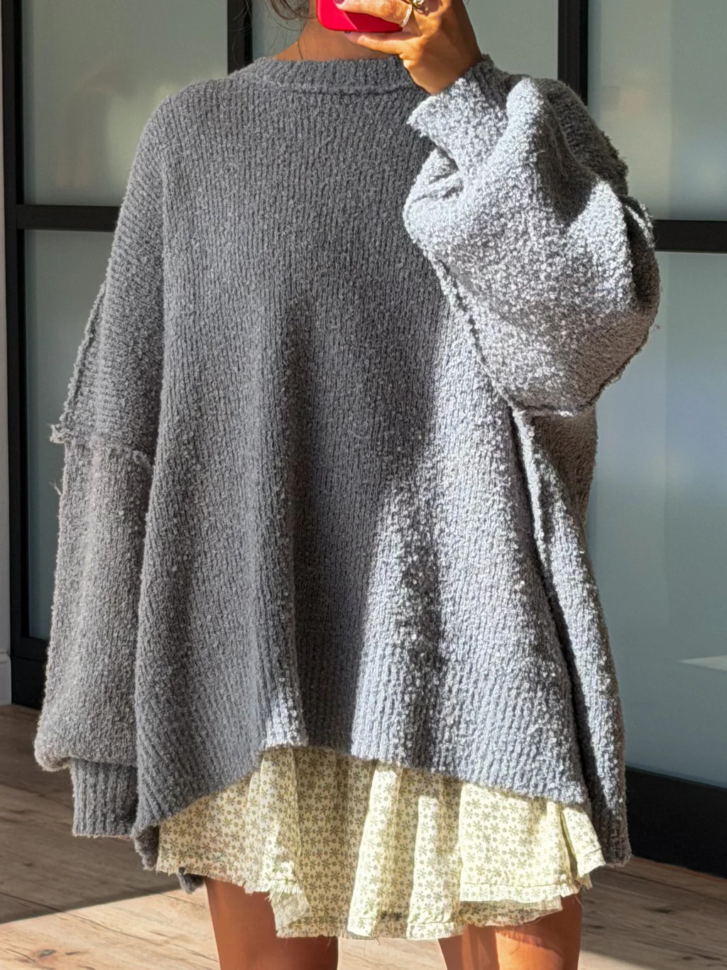 Lev Textured Sweater | Charcoal | +Plus Available | Shop Talulah