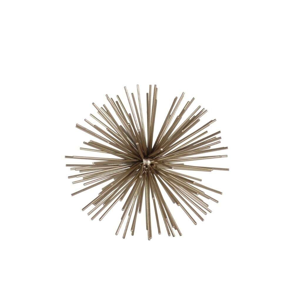 Sea Urchin Metal Ornamental Sculpture, Small, Gold | Bed Bath & Beyond