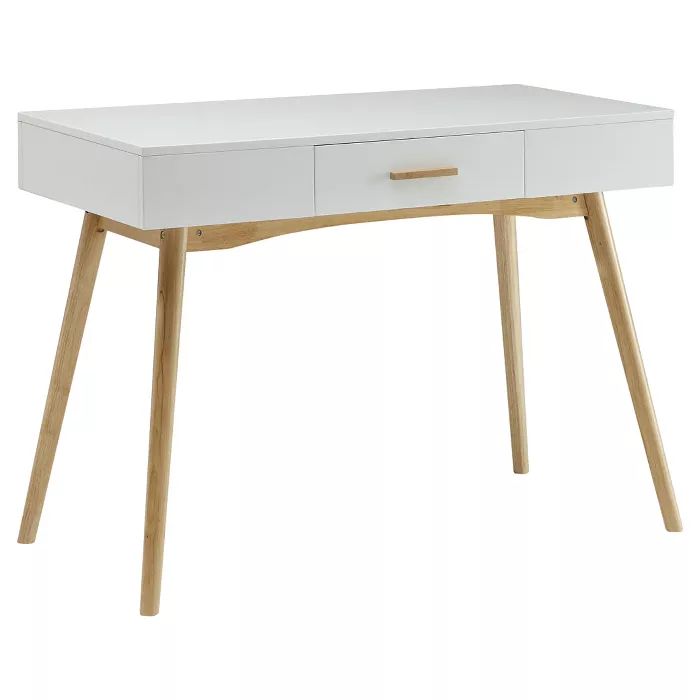 Oslo 1 Drawer Desk White - Breighton Home | Target